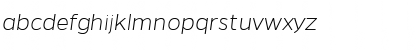 Download Gentona ExtraLight Italic Regular Font Lowercase Preview