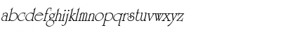 Download URWUndarumT Italic Font Lowercase Preview