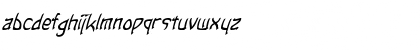 Download Taibaijan Italic Font Lowercase Preview