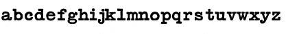 Download TypeWriterBoldConde Regular Font Lowercase Preview