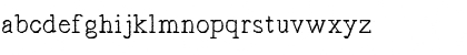 Download Typist's Pseudonym Regular Font Lowercase Preview