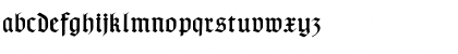 Download TypographerGotisch B Regular Font Lowercase Preview