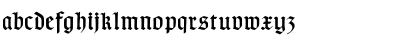 Download TypographerGotisch D Regular Font Lowercase Preview