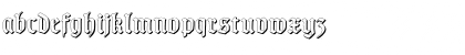 Download TypographerGotisch Schatten Regular Font Lowercase Preview