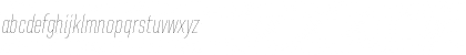 Download United Italic Cond Thin Font Lowercase Preview