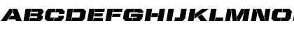 Download United Italic Ext Stencil Font Lowercase Preview
