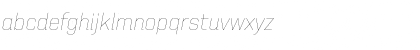 Download United Italic Reg Thin Font Lowercase Preview
