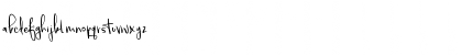 Download Beautiful Things Regular Font Lowercase Preview