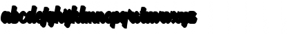 Download Aprilea Extruded Demo Regular Font Lowercase Preview