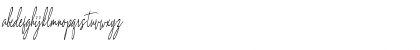 Download Archie Websters Regular Font Lowercase Preview