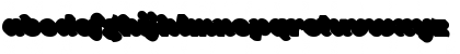 Bigfat Script Xtrude Regular Font Lowercase Preview