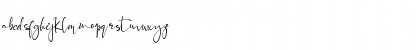 Download Black Pink Signature Regular Font Lowercase Preview