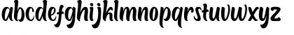 Download Boughies Demo Regular Font Lowercase Preview
