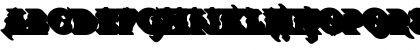Download BTX-Chaos-Made-Shadow Regular Font Lowercase Preview