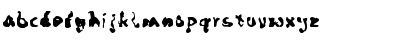 Download Busted Pen Regular Font Lowercase Preview