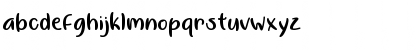 Download By Me Regular Font Lowercase Preview