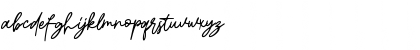 Download Gatheline Signature Regular Font Lowercase Preview