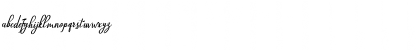 Download Glossy Regular Font Lowercase Preview
