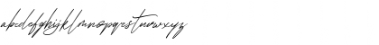 Download Jillfester Demo Brush Regular Font Lowercase Preview