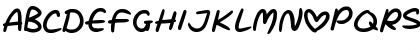 Download Love Marker Regular Font Lowercase Preview