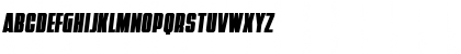 Download Punch Condensed Semi-Italic Regular Font Lowercase Preview