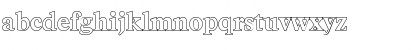 Download CharlesBeckerOutline Bold Font Lowercase Preview