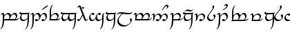 Download Tengwar Feanor Regular Font Lowercase Preview