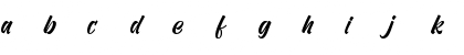 Download Vervelle Script Font Lowercase Preview