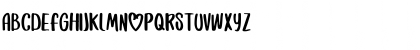 Download Amore Regular Font Lowercase Preview