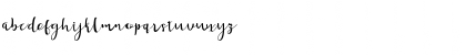 Download Arabella Script Regular Font Lowercase Preview