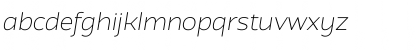 Download Atozimple ExtraLight Italic Font Lowercase Preview