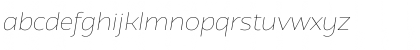Download Atozimple Thin Italic Font Lowercase Preview