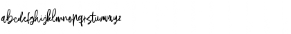 Download Australove Regular Font Lowercase Preview