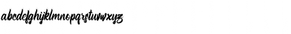 Download Bellsmore Brush Regular Font Lowercase Preview