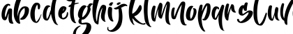 Download Bright Monday Regular Font Lowercase Preview