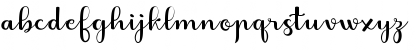 Download Fabitha Script Regular Font Lowercase Preview