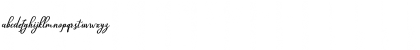 Download Glossy Regular Font Lowercase Preview