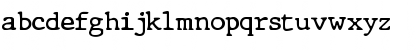 Download JMH Typewriter dry Regular Font Lowercase Preview