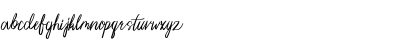 Download Pengiloon Script (DEMO VERSION) Regular Font Lowercase Preview