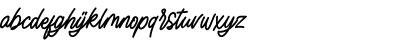 Download Watasyina Regular Font Lowercase Preview