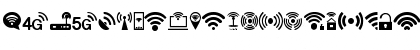 Download Wifi Icons Regular Font Lowercase Preview