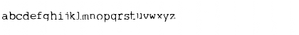 Download 1980sWriter Medium Font Lowercase Preview