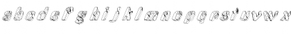 Download ALd3D Skew Regular Font Lowercase Preview