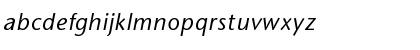 Download AldrichSansItalic Regular Font Lowercase Preview