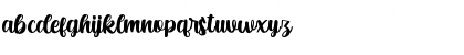 Download anthusia Regular Font Lowercase Preview