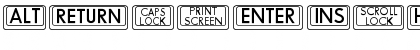 Download BKCap Regular Font Lowercase Preview