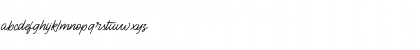 Download BlueQueen Regular Font Lowercase Preview