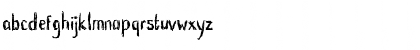 Download Blunt Brush Regular Font Lowercase Preview