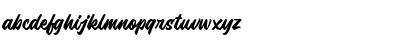 Download Bonesly PersonalUse Regular Font Lowercase Preview