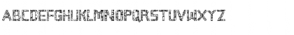 Download Broken Cyborg Outline Regular Font Lowercase Preview